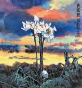 出淤泥（96cmX89cm）2007年