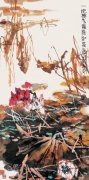 一池秋水几点红装（136cmX68cm）2012年