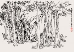 独树成林（38cmX53cm）1990年