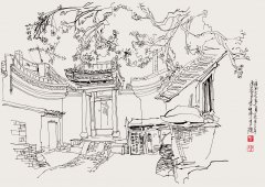 平遥民居（38cmX53cm）1997年