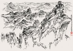 太行雄姿（38cmX53cm）1992年