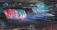 尼亚加拉幻想曲（96cmX180cm）2005年